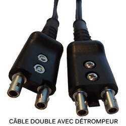 La norme NFC NES-B1 câble électrique double collier de serrage de  suspension - jytopcable